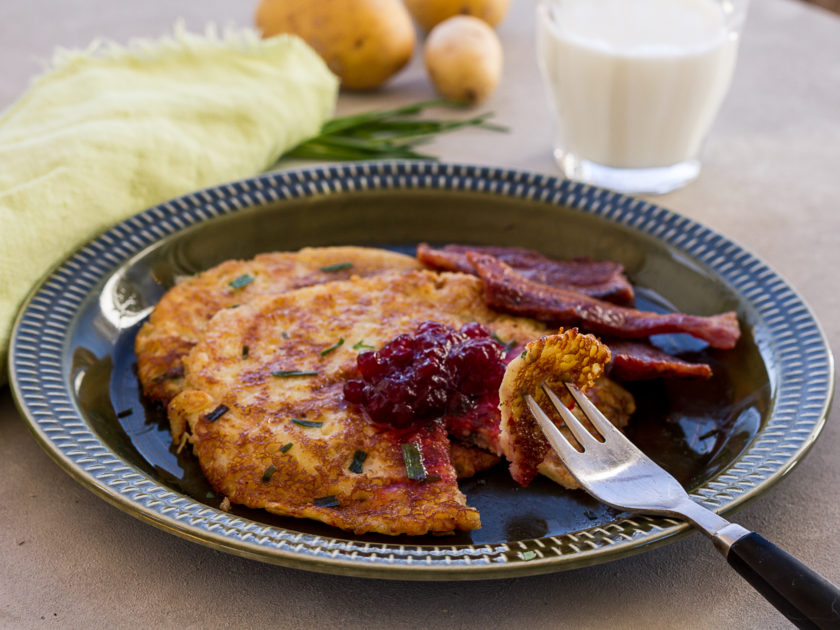 My kids' favorites: Potato and chive pancakes – Sara's Kitchen Garden