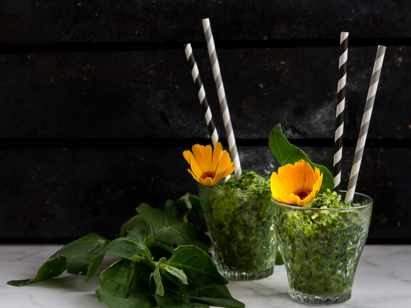 Refreshing Green Lettuce Slushie â€“ Sara's Kitchen Garden