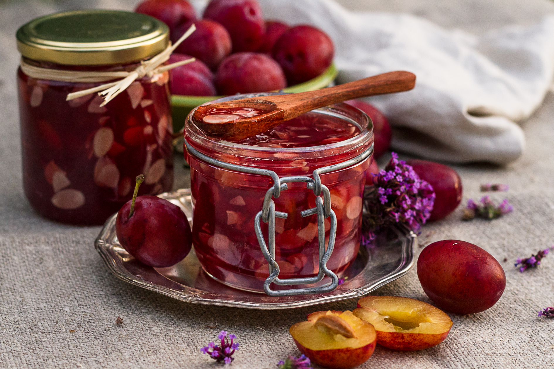 Plum Marmalade with Almond and Brandy Sara s Kitchen Garden