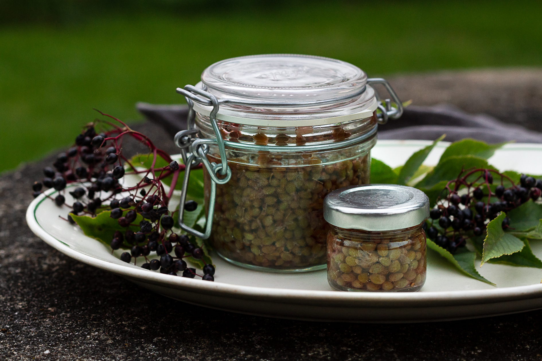 Delicious elderberry capers - Sara Bäckmo