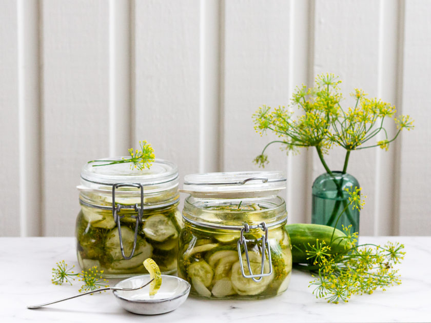 Homemade Pickled Cucumbers â€“ Sara's Kitchen Garden