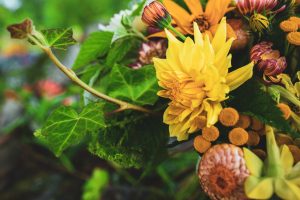 Snittblommor i bukett