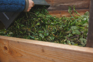 Kompostmaterial från kvarnen